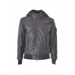 Cavalli Class Bomber Nero Ecopelle