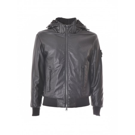Cavalli Class Bomber Nero Ecopelle