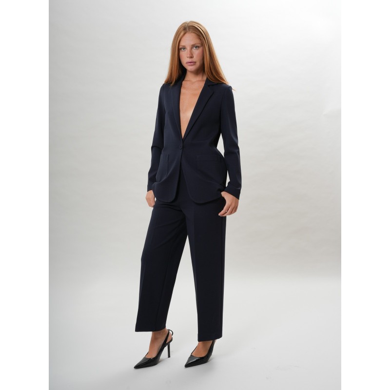 Gabardine Tailleur Giacca Lunga