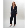 Gabardine Tailleur Giacca Lunga
