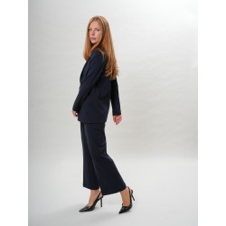 Gabardine Tailleur Giacca Lunga